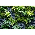 Rock Wall Reptile Habitat Background Greenery-Infused Room Vertical Moss Wall Terrarium Background Nature's Embrace Tropical Green Plants Fish Tank Background Moss Wall Aquarium Background 24x12in