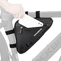 ROCKBROS Bike Triangle Frame Bag Waterproof Top Tube Bag with Keel Support