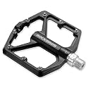ROCKBROS Mountain Bike Pedals MTB Pedals Bicycle Flat Pedals Aluminum 9/16" Sealed Bearing Lightweight Platform for Road Mountain BMX MTB Bike Black