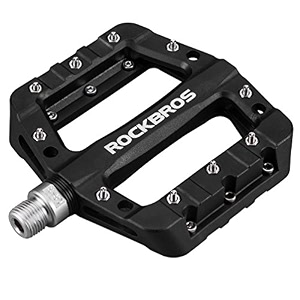 rockbros rockbros lightweight mountain bike pedals nylon fiber bicycle platform pedals for bmx mtb 91634 black