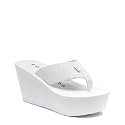 Rocket Dog Women's Crochet Wedge Platform Flip Flop Sandals Cushioned Summer Thong Shoes