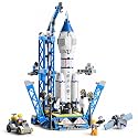 Rocket Launch Center Building Blocks Set 