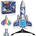Rocket Launcher for Kids, Auto Launch Rocket Toy, 200Ft with LED Parachute