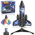 Rocket Launcher for Kids, Auto-Launch Rocket Toy, 200Ft with LED Parachute