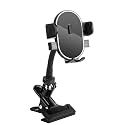 ROCKFREE Clip Phone Holder,Auto-Locking Clamp,360° Rotating Base,3.9" Arm