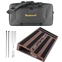 Rockhouse Wood Grain ABS 22"x11" Large Guitar Pedal Board with Carry Bag