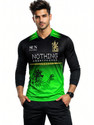 ROCKINRETAILZ Printed Men V Neck Green T-Shirt