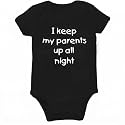 Rocksir Funny Slogan Super Soft Cotton Comfy Baby Short Sleeve Bodysuit