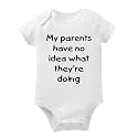 Rocksir Funny Slogan Super Soft Cotton Comfy Baby Short Sleeve Bodysuit