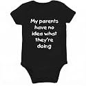 Rocksir Funny Slogan Super Soft Cotton Comfy Baby Short Sleeve Bodysuit