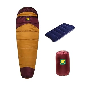 rocksport camplite 10c to 20c mummy shape sleeping bag for camping hiking indoor amp outdoor warm sleep bag l free adventure pass