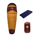 Rocksport Camplite +10°C to +20°C Mummy Shape Sleeping Bag for Camping, Hiking, Indoor & Outdoor, Warm Sleep Bag l Free Adventure Pass