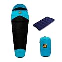 Rocksport Camplite +10°C to +20°C Mummy Shape Sleeping Bag for Camping, Hiking, Indoor &amp; Outdoor, Warm Sleep Bag l Free Adventure Pass