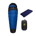 Rocksport Camplite +10°C to +20°C Mummy Shape Sleeping Bag for Camping, Hiking, Indoor &amp; Outdoor, Warm Sleep Bag l Free Adventure Pass