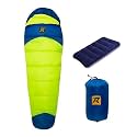Rocksport Camplite +10°C to +20°C Mummy Shape Sleeping Bag for Camping, Hiking, Indoor & Outdoor, Warm Sleep Bag l Free Adventure Pass