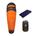 Rocksport Camplite +10°C to +20°C Mummy Shape Sleeping Bag for Camping, Hiking, Indoor &amp; Outdoor, Warm Sleep Bag l Free Adventure Pass