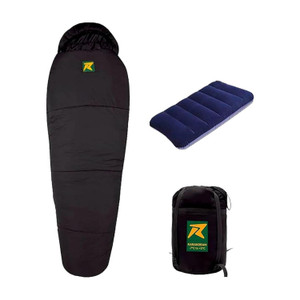 rocksport karakoram -7c to 3 c black 25kg sleeping bag