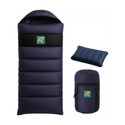 Rocksport Karakoram Rectangular -5°C Degree Reliance Hollow Fibre with Free Air Pillow Sleeping Bag