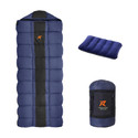 Rocksport Karakoram Rectangular -5°C Sleep Bag Camping Hiking For Adults, Free Air Pillow Sleeping Bag