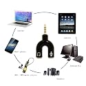 RockStar Audio Splitter 3.5mm Jack to Headphone Microphone | Audio Splitter Mic and Headphone Converter Adaptor (Designed for Mobile Tablet and Laptop (Pack of 1)