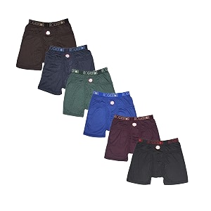 Rockstar Mens Solid Trunks Pack of 6