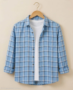 rockstar z Men Checkered Festive Multicolor Shirt