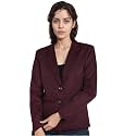 ROCKSY Black Smart Casual Formal Blazer for Female, Regular Fit Stylish Blazer for Women