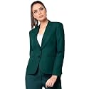 ROCKSY Black Smart Casual Formal Blazer for Female, Regular Fit Stylish Blazer for Women