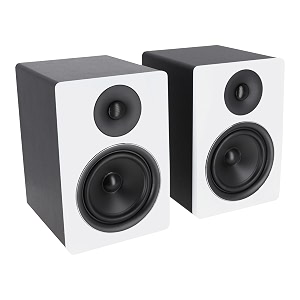 rockvilie apm6w 6534 2-way 350w activepowered usb studio monitor speakers pair