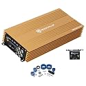 Rockville RD1000.1 Gold 1-Ohm Mono Car Amplifier Bundle with RWK42 Kit