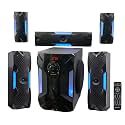 Rockville HTS56 5.1-Channel Bluetooth Home Theater System, 8" Subwoofer