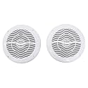 Rockville RMC65W White Pair 6.5" Waterproof Marine Boat Speakers, 2-Way