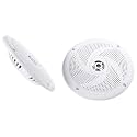 Rockville RSM65W 6.5" Waterproof Shallow Slim Marine Boat Speakers, Pair