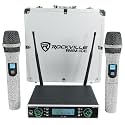 Rockville RWM-ICE Dual UHF 100 Channel Diamond Handheld Wireless Mic System