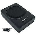 Rockville SS65P 400w 6.5" Slim Under-Seat Active Powered Car/Truck Subwoofer Sub