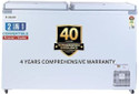 Rockwell 450 L Double Door Standard Deep Freezer (White, SFR450DDU-5S, 5 Star)