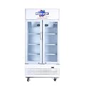 ROCKWELL RVC580A Visi Cooler, Double Glass Door, Internal LED, Heavy-Duty Cooling, White, 4-Year Warranty