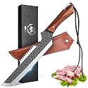 ROCOCO Butcher Meat Cleaver Knife - Boning Knife with Sheath