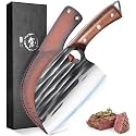ROCOCO Japanese Serbian Chef Knife - Hand Forged Butcher Viking Cleaver