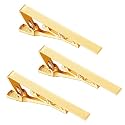 Roctee Tie Clips for Men, 3 Pack Men's Tie Clips Necktie Tie Bars Tie Pins for Men Accessories