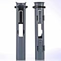 Rod-Runner Fishing Rod Holder | Closed for Spinning and Fly Fishing Reels | Gray