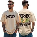 RodZen Men39s Cotton Round Neck Printed Oversized
