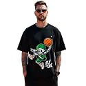 RodZen Men39s Cotton Round Neck Printed Oversized
