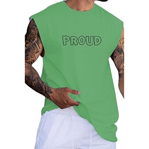 RodZen Mens Polyester Tank Tops Sleeveless Round
