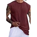 RodZen Mens Polyester Tank Tops Sleeveless Round