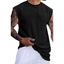 RodZen Mens Polyester Tank Tops Sleeveless Round
