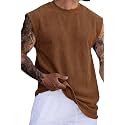 RodZen Mens Polyester Tank Tops Sleeveless Round