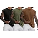 RodZen Mens Polyester Tank Tops Sleeveless Round