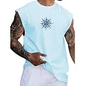 RodZen Mens Polyester Tank Tops Sleeveless Round