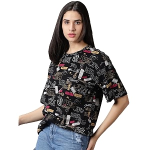 RodZen Oversized Loose Fit Half Sleeves Cotton